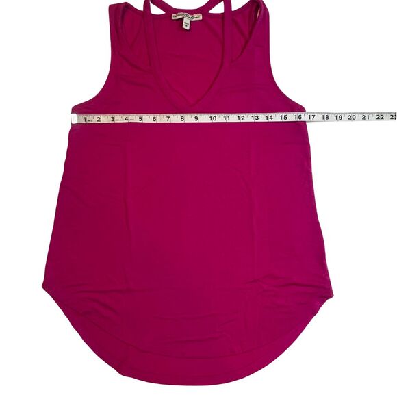 Express Tank Top Womens Medium Pink V Neck Athleisure Sporty Casual Gym Shirt - Picture 4 of 8